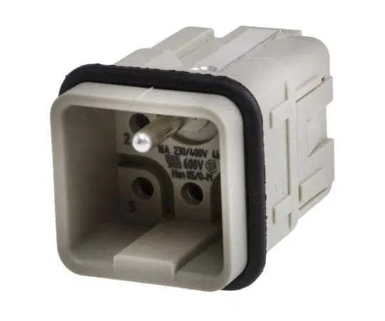 63-7439-70　汉Q系列连接器插口，男，6路，16A, 400 V　9120053001