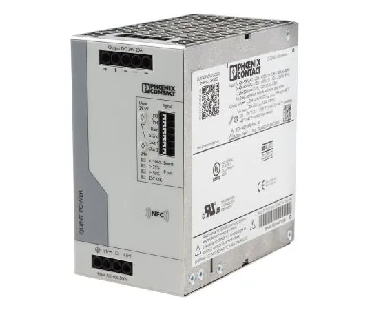 63-7390-35　Phoenix触点，QUINT4-PS/3AC/24DC/20 PSU,24V直流输出电压，20A输出电流　2904622