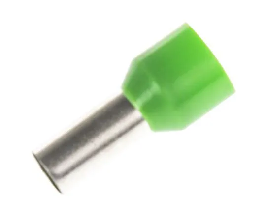 63-7486-25　RS PRO绝缘压紧靴带铁，长度12mm,直径6.2mm,线材尺寸16mm2,绿色　311-7892