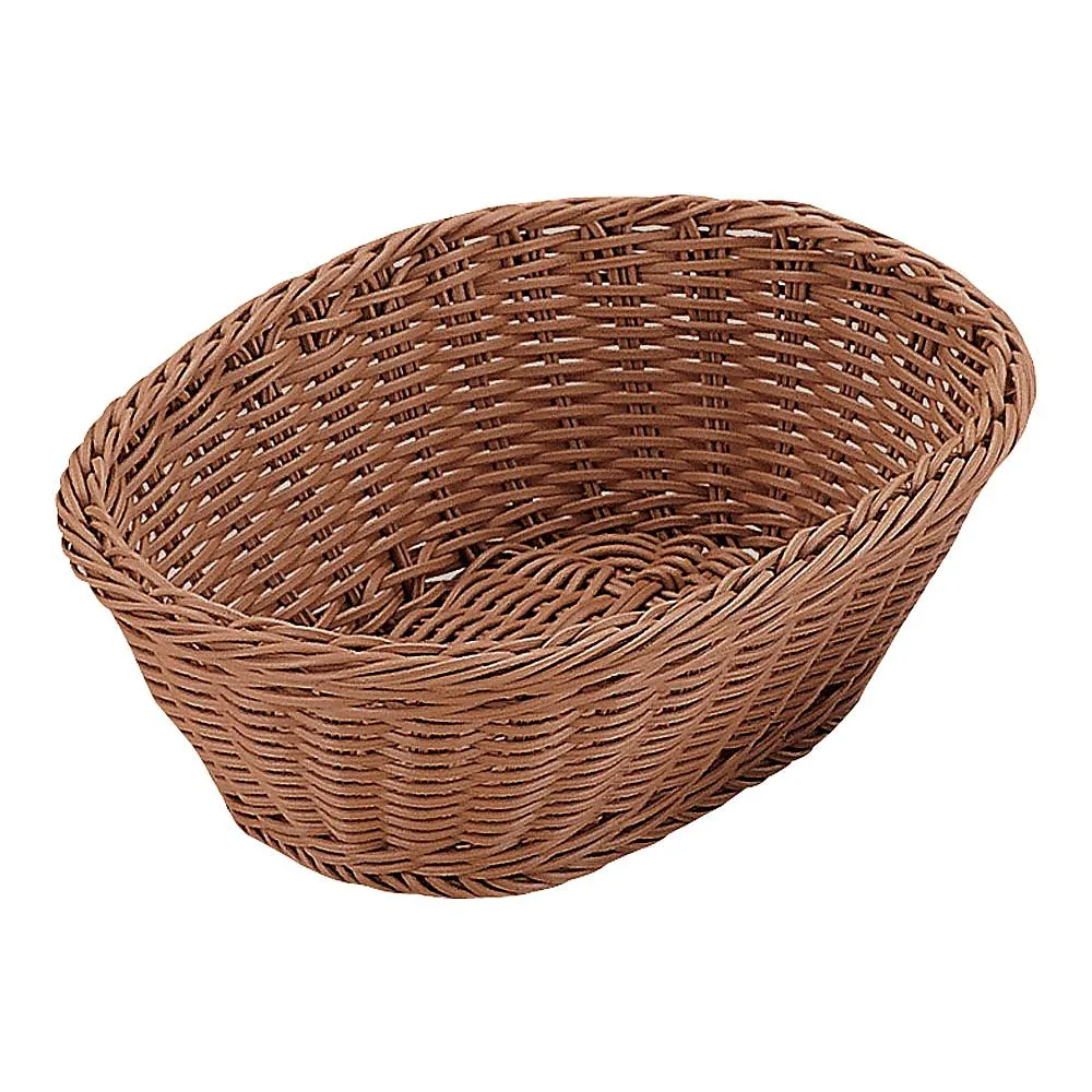 62-6403-40　PP Small Basket Brown 27 Type　OV-112-BR
