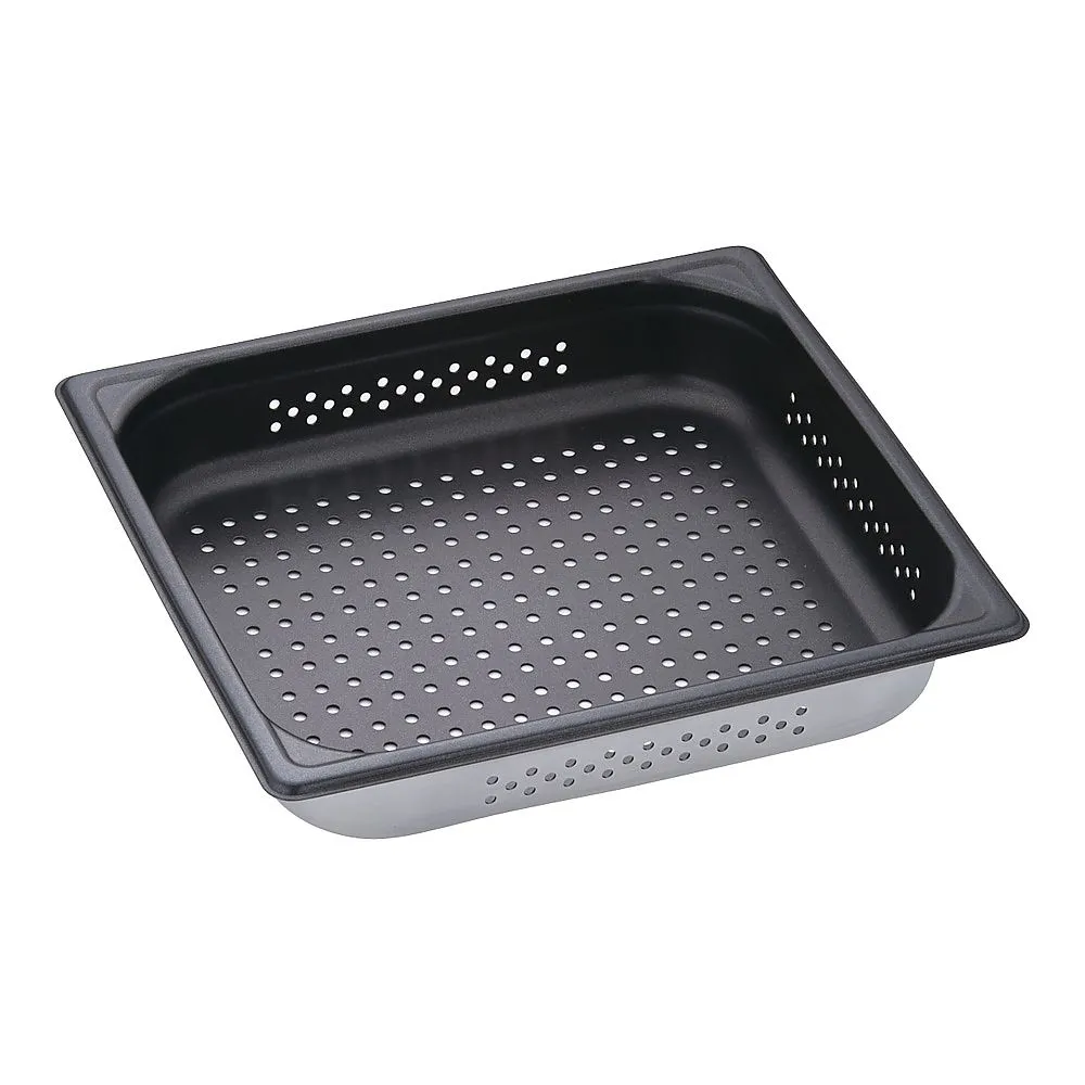 62-6361-91　Aluminum Non-Stick Hole Hotel Pan 2/3 x 65 mm Meister