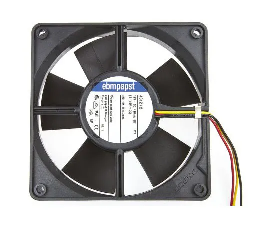 63-7478-41　ebm-papst4300系列轴向风扇，119 x 119 x 32mm,170m3/h, 5W, 12 V直流　4312/2