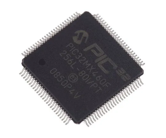 63-7360-23　单片机PIC32MX460F256L-80I/PT, 32位PIC单片机，80MHz, 12 kB, 256 kB闪存，100 Pin TQFP　PIC32MX460F256L-80I/PT