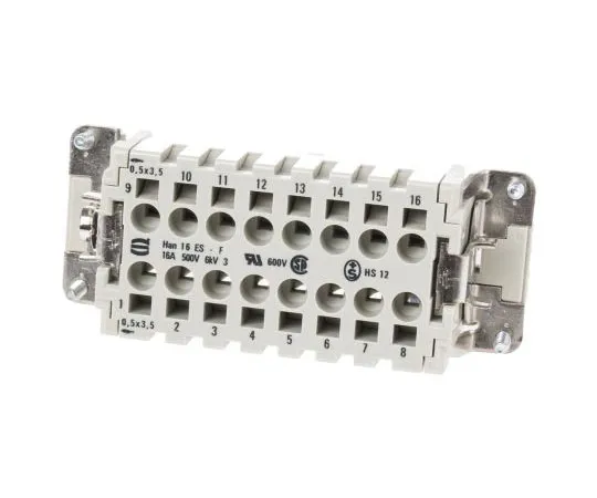 63-7397-91　韩ES系列尺寸16 B连接器插口，女，16路，16A, 500 V　9330162716