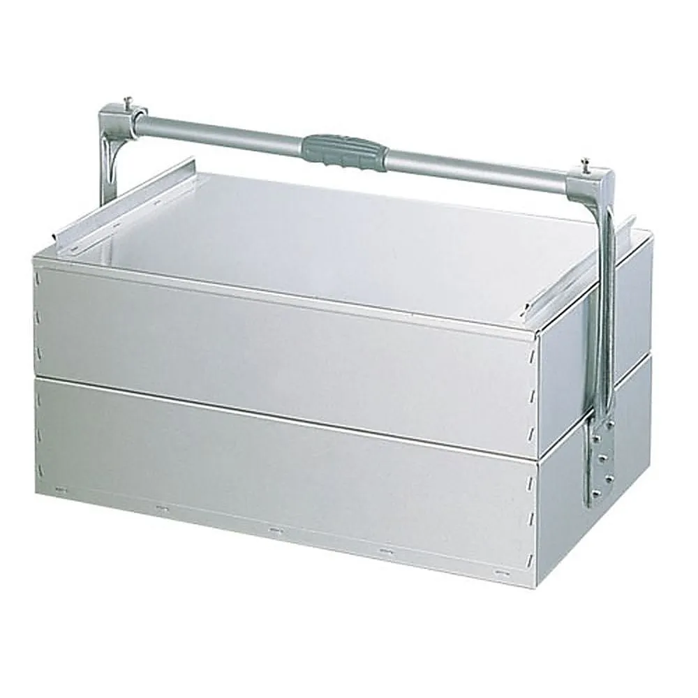 62-6438-65　Aluminum Kansai type delivery box 2-stage type extra large