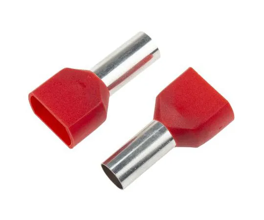 63-7486-29　RS PRO绝缘卷边靴形铁圈，长14mm,直径6.5mm,线材尺寸2×10mm2,红色　311-8019