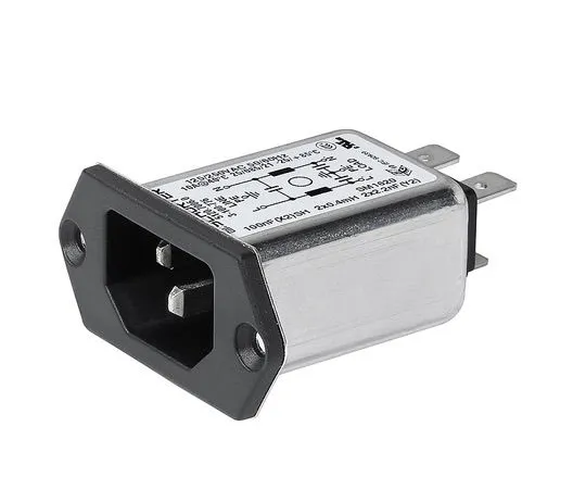 63-7040-25　Schurter 5120系列6A 250 V ac 50 (IEC) Hz, 60 (UL/CSA) Hz法兰安装，螺丝安装EMC过滤器，带快速连接　3-101-143