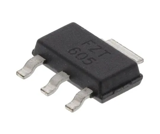 63-7353-41　Diodes IncFZT605TANPN Darlington Pair, 1.5 A 120 V HFE:500、3+TabPinSOT-223　FZT605TA