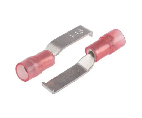 63-7460-06　RS PRO钩型绝缘压痕刀片端子17.4mm刀片长度，0.5mm2至1.5mm2,22AWG至16AWG,红色　267-4372