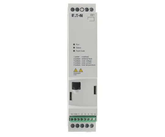 63-7388-64　伊顿变速启动器，1相输入，60Hz输出0.37 kW,带EMC滤波器的230 V交流电，2.3 A DE11,IP20　180651 & DE11-122D3FN-N20N