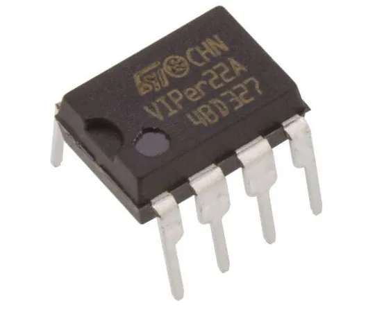 63-7357-04　意法半导体VIPER22ADIP-E, PWM电流模式控制器，60 kHz,0→50 V,8引脚PDIP　VIPER22ADIP-E