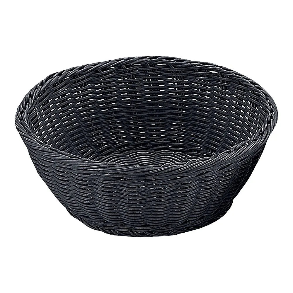 62-6403-64　PP Round Basket Black 27 Type　RO-434-BK
