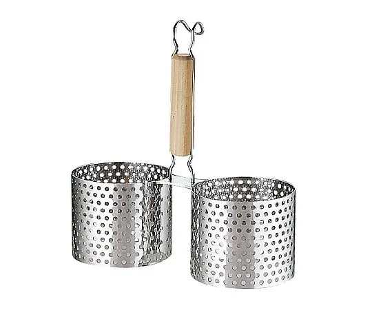 62-6446-83　Wooden Pattern Kakiage Ring 2-Pack M