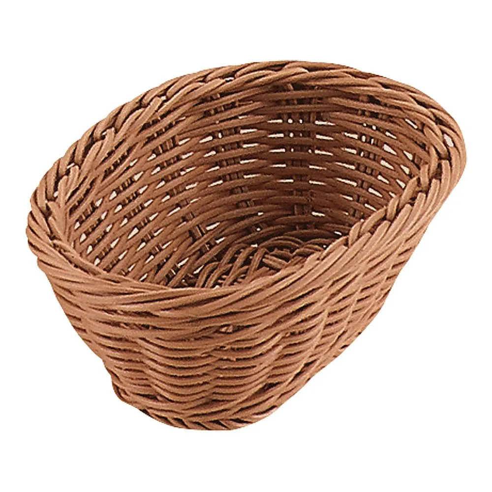 62-6403-36　PP Small Basket Brown 15 Type　OV-102-BR
