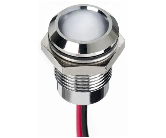 63-7020-87　RS PRO白色指示器，1.8→3.3 V直流，14mm安装孔尺寸，导线终止，IP67　130-1078