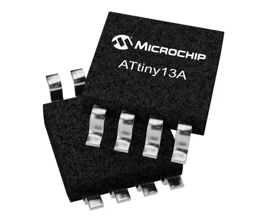 63-7028-47　单片机技术ATTINY13V-10SSU,8位AVR单片机，10MHz,1kB闪存，8PinJEDEC SOIC　ATTINY13V-10SSU