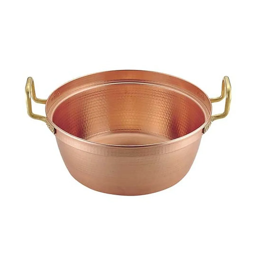 62-6341-62　SA Copper Hotpot with Circles, Both Hands (Without Tin Drawing) 42 cm