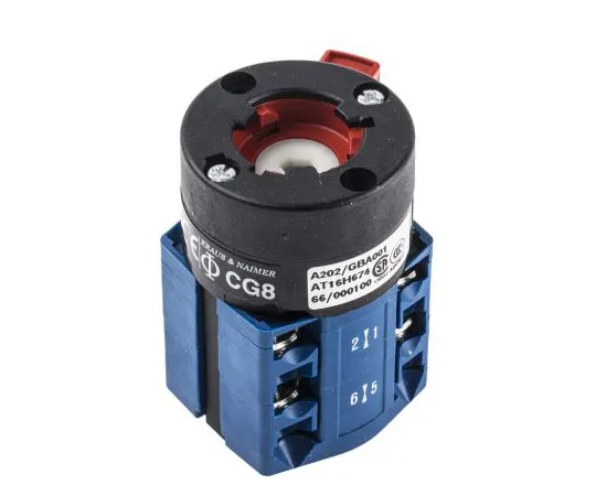 63-7485-91　Kraus&Naimer,3P2 Position 60°旋转开关，690 V, 20 A, Rotary Knob Actuator　CG8A202/GBA001*FT