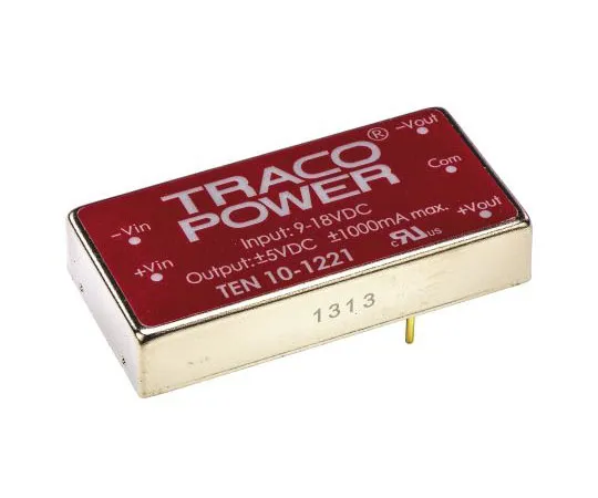 63-7443-26　TRACOPOWER 10 10 10W隔离直流-直流换流孔，电压在9→18 V直流，电压输出±5V直流　TEN 10-1221