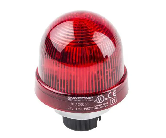 63-7486-36　Xenon, Blinking Beacon 817系列，红色，面板安装，24 V直流　81710055