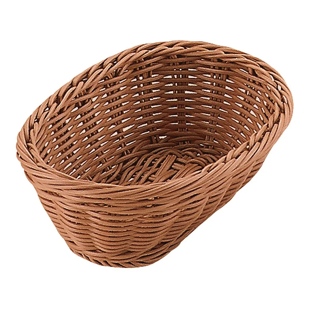 62-6403-37　PP Small Basket Brown 18 Type　OV-104-BR