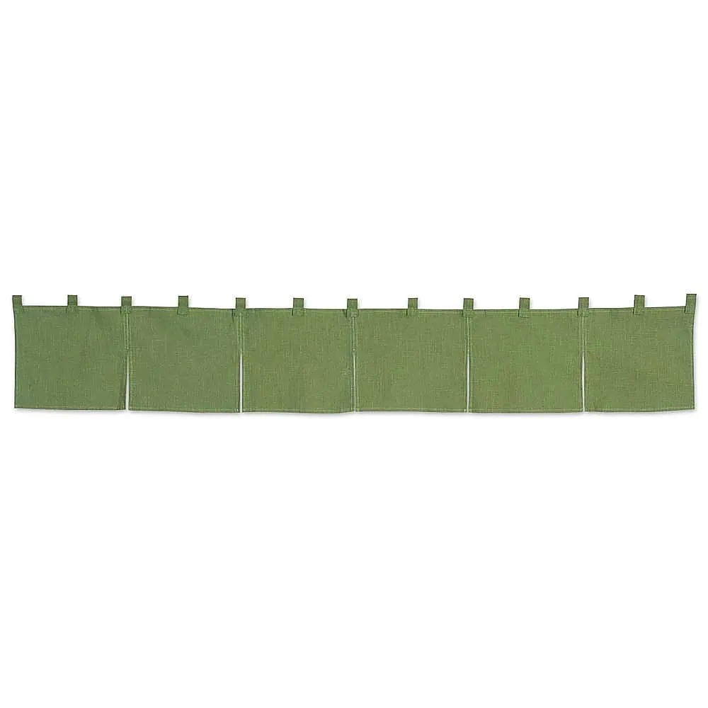 62-6319-04　Counter Noren Cotton Linen Plain Green　001-09