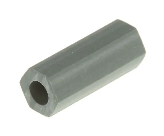 63-7457-90　HS44,12.7mm高CPVC六角间距4.8mm宽，直径2.6mm,适用于M2.5,4号螺杆。　HS 4 4