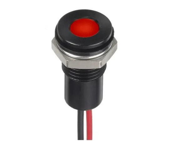 63-7027-76　RS PRO红色指示器，24 V直流，8毫米安装孔尺寸，导线终止，IP67　132-9153