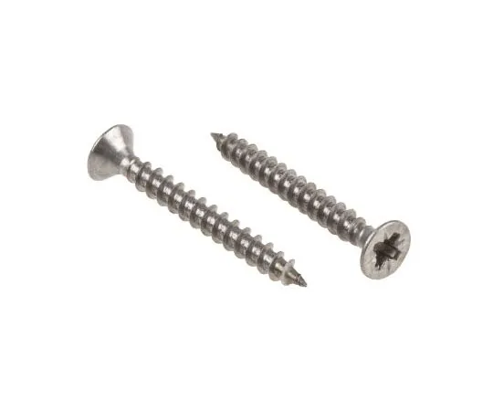 63-7372-46　Pozidriv Countersunk不锈钢木螺丝，A2 304,3.5mm螺纹，长度30mm　144-3509