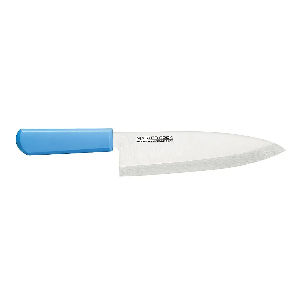 62-6420-76　Mastercock Antimicrobial Color Kitchen Knife, Japanese-Style Blade Blue　MCWK-240
