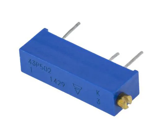 63-7349-69　5kΩ通孔微调电位器0.5W侧调节Vishay43P系列　M43P502KB40