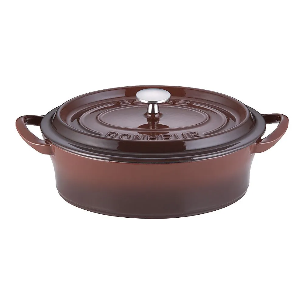62-6349-20　Bon Bonaire Cocotte Oval 26 cm Brown