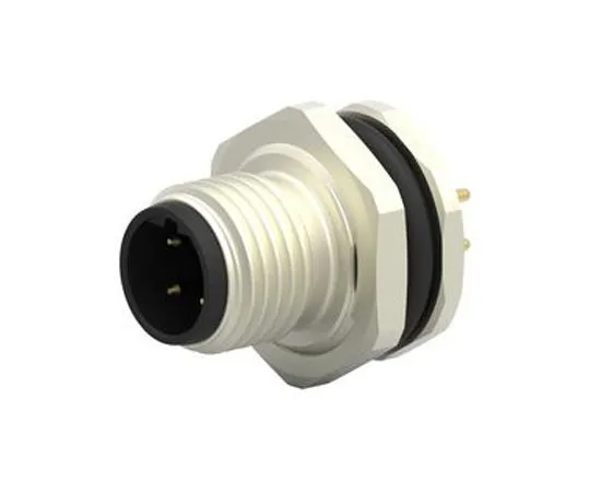 63-7040-82　TE连接器M12系列面板安装连接器，4个触点插座　T4140412041-000