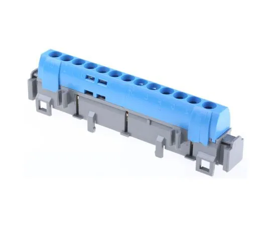 63-7461-74　Legrand分布铝块，1.5→16 mm2,6→25 mm2, 13路，100A, 400 V交流，蓝色　0 048 44