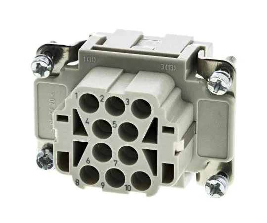 63-7464-63　韩EE系列尺寸6 B连接器插口，女，10路，16A, 500 V　9320103101