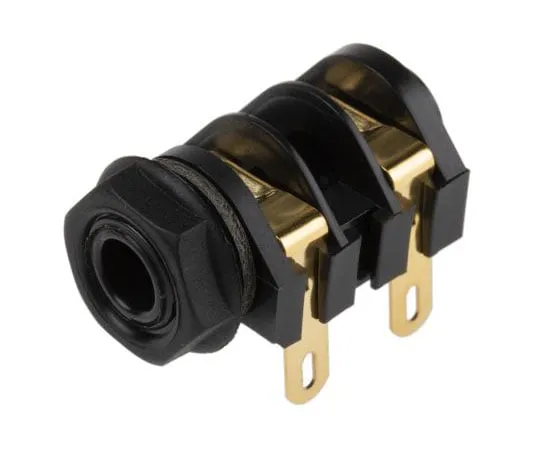 63-7371-67　RS PRO 6.35 mm面板安装单孔插座，2极，5A　143-8932