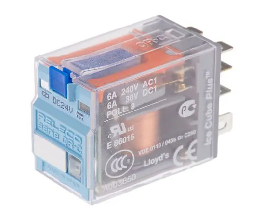 63-7422-77　RelecoC7DPDT非锁定继电器PCB安装，24V直流线圈，6A　C7-T21X / DC 24 V