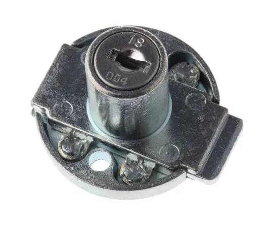 63-7417-34　EuroLocks a Lowe&Fletcher Group Companel Panel to Tongue Depth 19mm Nickel Furniture Lock, Key to unlock　5872037