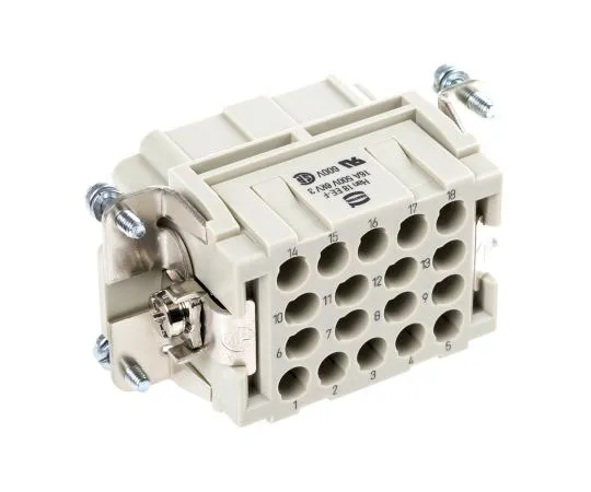 63-7464-64　韩EE系列尺寸10 B连接器插口，女，18路，16A, 500 V　9320183101