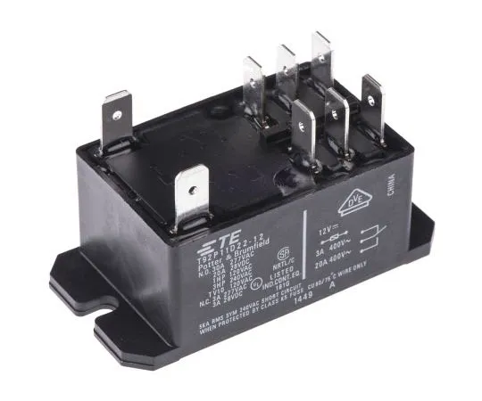 63-7439-63　TEConnectivityT92DPDT非锁定继电器法兰安装，12V直流线圈，30A　T92P11D22-12 5-1393211-3