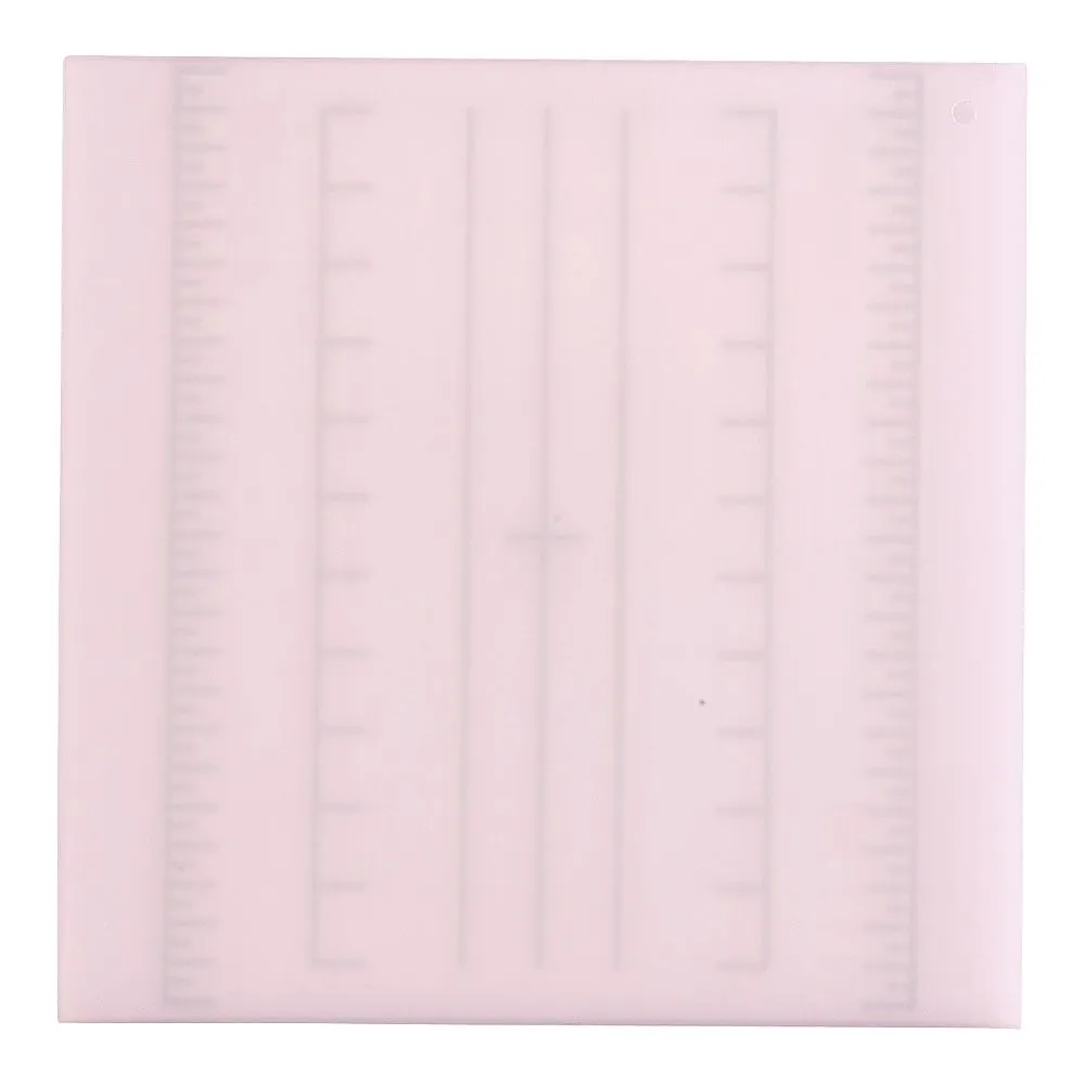 62-6434-49　Laminated Graduated Cutting Board Square S Pink for Cooking