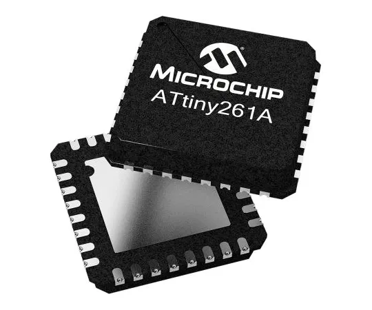 63-7028-93　微芯片技术ATTINY26L-8MU,8位AVR微控制器，8MHz,2kB闪存，32针MLF　ATTINY26L-8MU