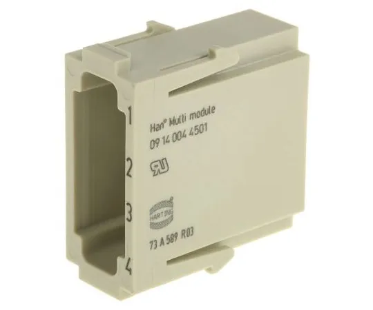 63-7431-27　汉模系列连接器外壳，男，4路，1.5A, 50 V　9140044501