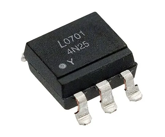 63-7016-32　点亮，4N25S-TA1直流输入晶体管输出光电耦合器，表面贴装，6针PDIP　4N25S-TA1