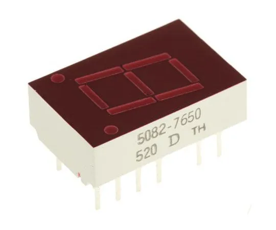 63-7364-27　5082-7650Broadcom 7段LED显示屏，CA红色1.1 mcd LH DP 10.9毫米　5082-7650