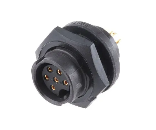 63-7483-58　开关EN3系列面板安装连接器，6触点插座　EN3P6FX