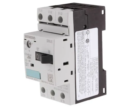 63-7444-17　Siemens Sirius Innovation 690 V Motor Protection断路器，3P通道，1.8→2.5 A, 100 kA　3RV1011-1CA10