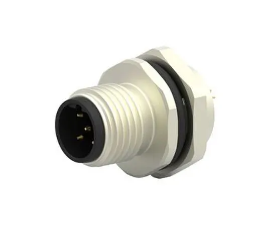 63-7041-15　TE连接器M12系列面板安装连接器，5个触点插座　T4132012051-000