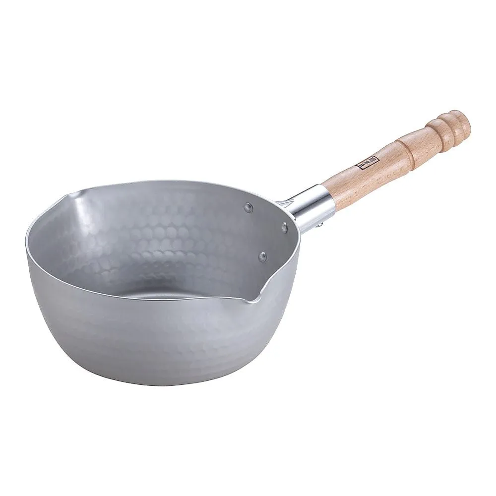 62-6343-75　Aluminum Casting Snow Flat Pot 18 cm (Graduated)