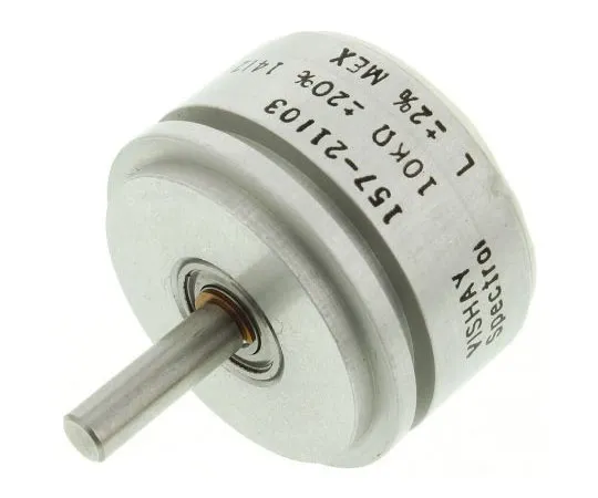 63-7473-27　Vishay 1钢旋转导电塑料电位器，直径3.18毫米。轴，10kΩ，±20%，1W,线性157S103MX　157S103MX